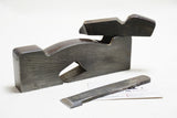 RARE J POPPING NY STEEL & ROSEWOOD SHOULDER RABBET PLANE - 1"