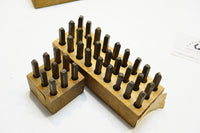 COMPLETE SET OF YOUNG'S LETTER & NUMBER PUNCHES - 1/8"