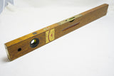 EXTRA FINE RABONE NO. 77 BRASS TIPPED BRICKLAYER'S LEVEL - 24"