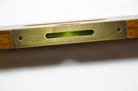 EXTRA FINE RABONE NO. 77 BRASS TIPPED BRICKLAYER'S LEVEL - 24"
