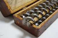 EXTREMELY RARE SET OF LONG JENNINGS CAR BITS IN THEIR ORIGINAL BOX
