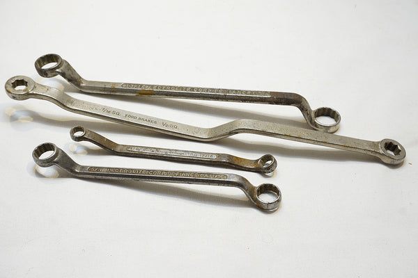 LOT OF 4 OFFSET WRENCHES - HERBRAND FORD, LECTROLITE & DUBL-HEX