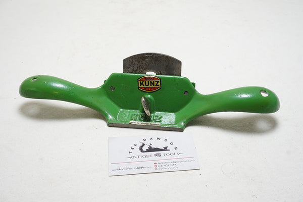 LIKE NEW KUNZ NO. 80 CABINET SCRAPER PLANE WITH ORIGINAL DECAL