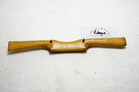 FINE JOHN HALL BOXWOOD SPOKESHAVE WITH BRASS WEAR PLATE - 2"