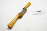 FINE JOHN HALL BOXWOOD SPOKESHAVE WITH BRASS WEAR PLATE - 2"