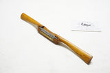 LOVELY I. SORBY BEECH SPOKESHAVE WITH BRASS PLATE - 2"