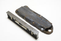 FINE EARLY STANLEY NO. 36 ADJUSTABLE PLUMB LEVEL + BESPOKE LEATHER CASE