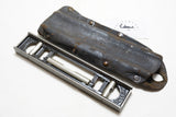 FINE EARLY STANLEY NO. 36 ADJUSTABLE PLUMB LEVEL + BESPOKE LEATHER CASE
