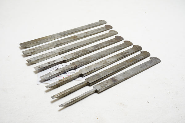 COMPLETE SET OF A. HILDICK DIAMIC PLOW PLANE IRONS