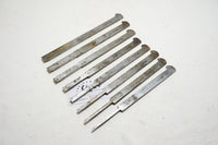 COMPLETE SET OF A. HILDICK DIAMIC PLOW PLANE IRONS