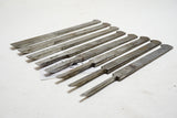 COMPLETE SET OF A. HILDICK DIAMIC PLOW PLANE IRONS