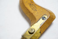 EARLY WM PRESTON PENTONVILLE BUTTON PAD BRACE - LIGNUM VITAE HEAD