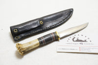 EXCEPTIONAL WILLIAM 'BILL' SCAGEL SMALL HUNTER WITH ORIGINAL SCAGEL SHEATH