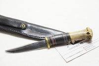 EXCEPTIONAL WILLIAM 'BILL' SCAGEL SMALL HUNTER WITH ORIGINAL SCAGEL SHEATH
