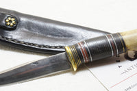 EXCEPTIONAL WILLIAM 'BILL' SCAGEL SMALL HUNTER WITH ORIGINAL SCAGEL SHEATH