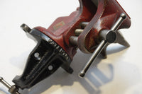 EARLY 1929 PATENT BRINK & COTTON MFG CO CLAMP-ON SWIVEL BASE VISE