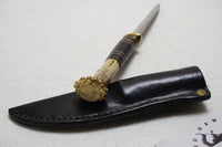 EXCEPTIONAL WILLIAM 'BILL' SCAGEL SMALL HUNTER WITH ORIGINAL SCAGEL SHEATH