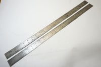 EXCELLENT PAIR OF STARRETT NO. 375 / 389 SHRINKAGE RULES - 2FT