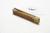 RARE STANLEY NO. 58 BOXWOOD & BRASS FOLDING RULE - 2 FT 6 FOLD