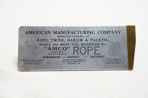 OUTSTANDING OVERSIZED "AMERICAN MANUFACTURING" ROPE MEASURE CALIPER RULE
