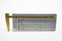OUTSTANDING OVERSIZED "AMERICAN MANUFACTURING" ROPE MEASURE CALIPER RULE