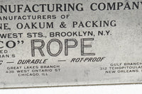 OUTSTANDING OVERSIZED "AMERICAN MANUFACTURING" ROPE MEASURE CALIPER RULE