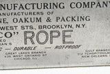 OUTSTANDING OVERSIZED "AMERICAN MANUFACTURING" ROPE MEASURE CALIPER RULE