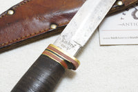 EXCELLENT ANTIQUE 'SABRE 100 - 5' HUNTING KNIFE + ORIGINAL SHEATH