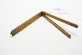 UNCOMMON FULL BRASSBOUND H. CHAPIN NO. 62 1/2 FOLDING RULE - 2 FT 4 FOLD
