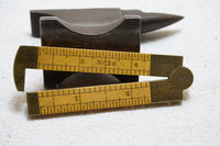 FINE EARLY STANLEY NO. 36 CALIPER RULE - 6IN 2 FOLD