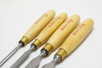 LIKE NEW SET OF ROBERT SORBY BOXWOOD HANDLED 15" LONG PARING CHISELS