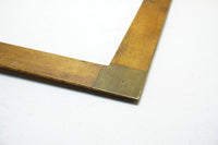 FINE UNCOMMON S. T. TAYLOR BOXWOOD & BRASS TAILOR'S SQUARE / RULE