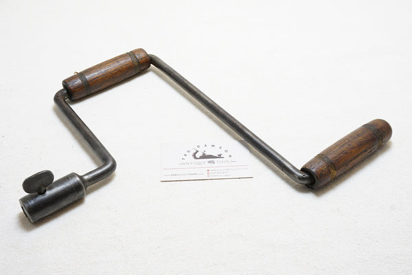 EARLY UNUSUAL WHIMBLE STYLE HAND MADE BRACE WITH SCREW LOCK