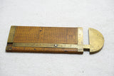 EARLY THOMAS CROSBY & SON ROPEMONGERS' CORDAGE / ROPE CALIPER RULE