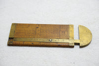 EARLY THOMAS CROSBY & SON ROPEMONGERS' CORDAGE / ROPE CALIPER RULE