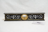 FINE 12" LL DAVIS 1867 FILAGREE INCLINOMETER LEVEL - GOLD TRIM
