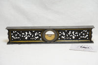 FINE 12" LL DAVIS 1867 FILAGREE INCLINOMETER LEVEL - GOLD TRIM