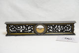 FINE 12" LL DAVIS 1867 FILAGREE INCLINOMETER LEVEL - GOLD TRIM