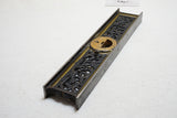 FINE 12" LL DAVIS 1867 FILAGREE INCLINOMETER LEVEL - GOLD TRIM