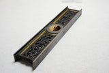 FINE 12" LL DAVIS 1867 FILAGREE INCLINOMETER LEVEL - GOLD TRIM