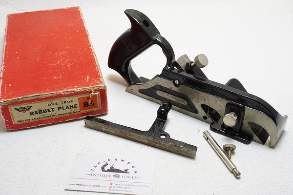LIKE NEW MILLERS FALLS 85 DUPLEX RABBET PLANE