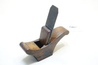 EARLY DUTCH-STYLE COACHMAKERS CURVED BOTTOM PLANE / SCRAPER