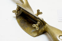 STUNNING & UNIQUE BRONZE SKEW BLADE CABINET SCRAPER PLANE