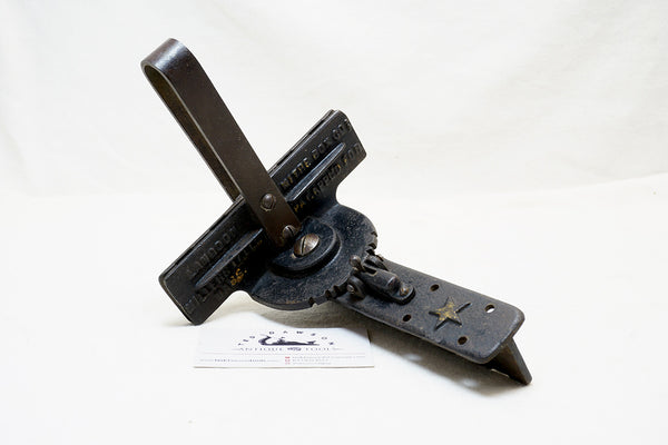 RARE & FINE MILLERS FALLS "PAT APPL'D FOR" LANGDON PATENT MITER BOX