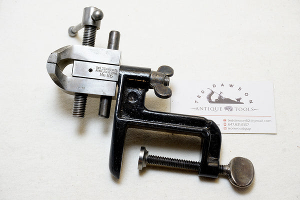 SPOTLESS STARRETT NO. 86 MACHINIST HAND VISE - PATENTED 1923