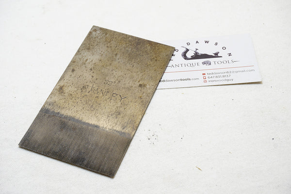 FINE STANLEY NO. 32 TOOTHING BLADE IRON - 112, 12, 12 1/2, 12 3/4
