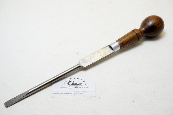 BEAUTY 16" CABINETMAKERS SCREWDRIVER IN ROSEWOOD