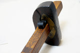 LOVELY EARLY MAHOGANY PANEL SLITTING GAUGE