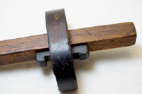 LOVELY EARLY MAHOGANY PANEL SLITTING GAUGE