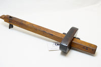 LOVELY EARLY MAHOGANY PANEL SLITTING GAUGE